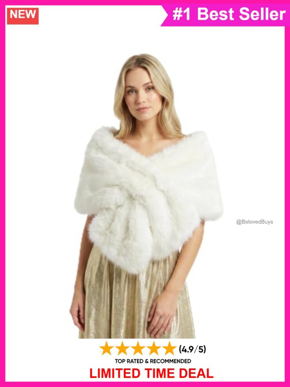 Faux Fur Collar Scarf Wrap Winter Warm Stole Shawl Neck Warmer